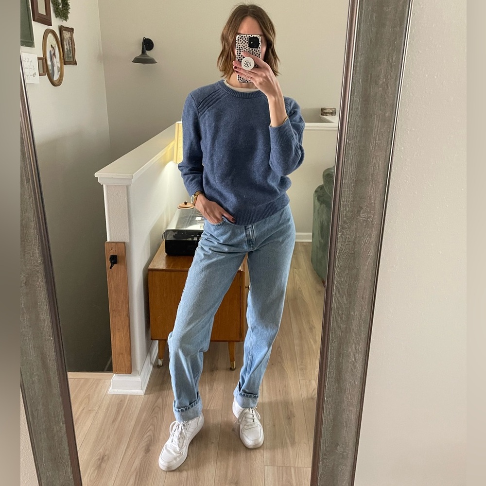 L.L. Bean Light Blue Wool Sweater